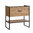 Novad Brooklin Waschtischunterschrank Industriedesign 80cm Eiche Schwarz