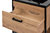 Novad Brooklin Waschtischunterschrank Industriedesign 60cm Eiche Schwarz