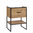Novad Brooklin Waschtischunterschrank Industriedesign 60cm Eiche Schwarz