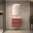 Santa Nova Waschtisch mit Unterschrank 60cm, Rot Satin