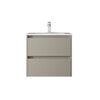 Santa Nova Waschtisch mit Unterschrank 60cm, Grau Satin