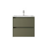 Santa Nova Waschtisch mit Unterschrank 60cm, Grün Satin