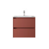 Santa Nova Waschtisch mit Unterschrank 60cm, Rot Satin