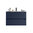 Santa Nova Waschtisch mit Unterschrank 90cm, Blau Satin