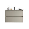 Santa Nova Waschtisch mit Unterschrank 80cm, Grau Satin