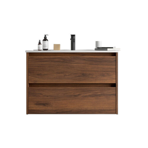 Santa Nova Waschtisch mit Unterschrank 90cm, Nussbaum