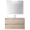 Santa Nova Set aus Waschtisch, Unterschrank und LED-Spiegel, 100cm, Nature