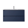 Santa Nova Waschtisch mit Unterschrank 100cm, Blau Satin