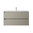 Santa Nova Waschtisch mit Unterschrank 100cm, Grau Satin