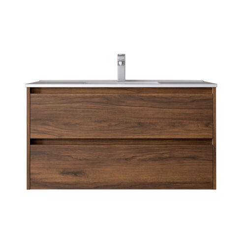Santa Nova Waschtisch mit Unterschrank 100cm, Nussbaum