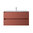 Santa Nova Waschtisch mit Unterschrank 100cm, Rot Satin