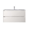 Santa Nova Waschtisch mit Unterschrank 100cm, Weiß Satin