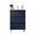 Santa Nova Badmöbel-Set Waschtisch mit Unterschrank bodenstehend 60cm, Blau Satin