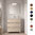Santa Nova Badmöbel-Set Waschtisch mit Unterschrank bodenstehend, LED-Spiegel 80cm, 10 Farbvarianten