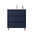 Santa Nova Badmöbel-Set Waschtisch mit Unterschrank bodenstehend 80cm, Blau Satin