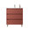 Santa Nova Badmöbel-Set Waschtisch mit Unterschrank bodenstehend 80cm, Rot Satin