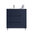 Santa Nova Waschtisch mit Unterschrank bodenstehend  mit Ablage rechts, 90cm, Blau Satin