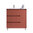 Santa Nova Waschtisch mit Unterschrank bodenstehend  mit Ablage rechts, 90cm, Rot Satin