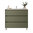 Santa Nova Badmöbel-Set Waschtisch mit Unterschrank bodenstehend 100cm, Grün Satin