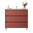 Santa Nova Badmöbel-Set Waschtisch mit Unterschrank bodenstehend 100cm, Rot Satin