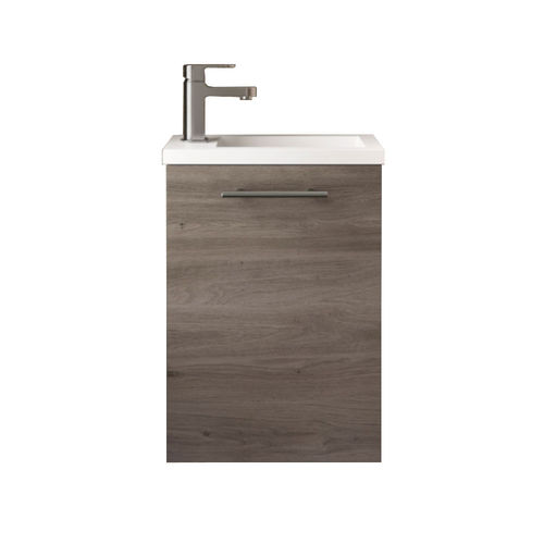 Salgar Eco Micro Gäste Bad Waschtisch mit Unterschrank 40x48x22cm Eternity Eiche
