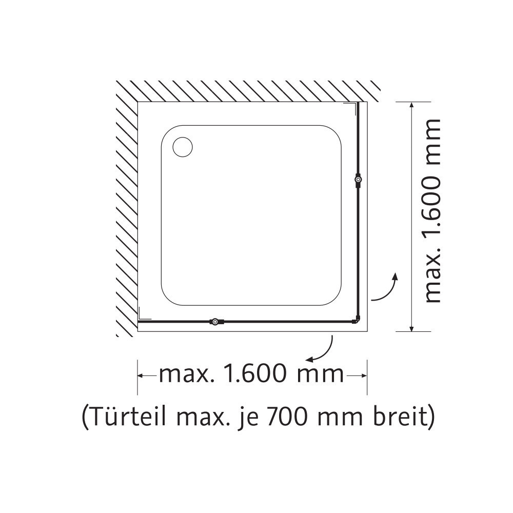 Hsk Atelier Plan Pur Ap 226 Duschabtrennung Eckeinstieg 4 Teilig Bad Elegant