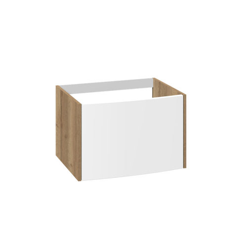 Dansani YOU Vintage Unterschrank mit 1 Schublade, mit gebogener Front Eiche Natur 60cm