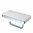 Geesa Frame WC-Papierhalter mit Ablage, Einsatz Weiß, 210x108x105 mm