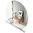 Salgar SUNRISE LED-Spiegel rund mit Ablage weiß-matt, 100cm