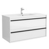 Salgar Attila Waschtisch mit Unterschrank 100x54x46cm Weiß-Hochglanz