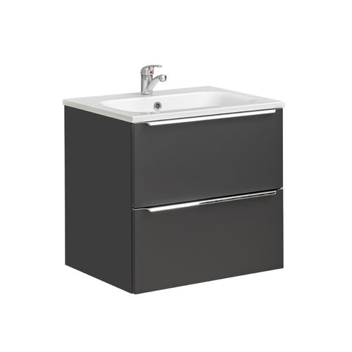 Comad Capri Waschtisch mit Unterschrank 60cm Schwarz-matt