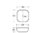 Novad Smile1 Aufsatzwaschtisch aus Keramik 42 x 42 x 14,5 cm