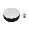 Novad FINE Aufsatzwaschtisch und Klicker aus Keramik 36 x 36 x 13 cm