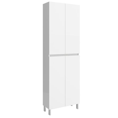 Santa Extensio Hochschrank 4 Türen, 60 x 180 x 24cm, Weiß Satin