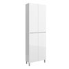 Santa Extensio Hochschrank 4 Türen, 60 x 180 x 24cm, Weiß Hochglanz