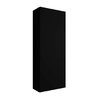 Santa Extensio Hängeschrank 1 Tür 30 x 80 x 16 cm, Schwarz Satin