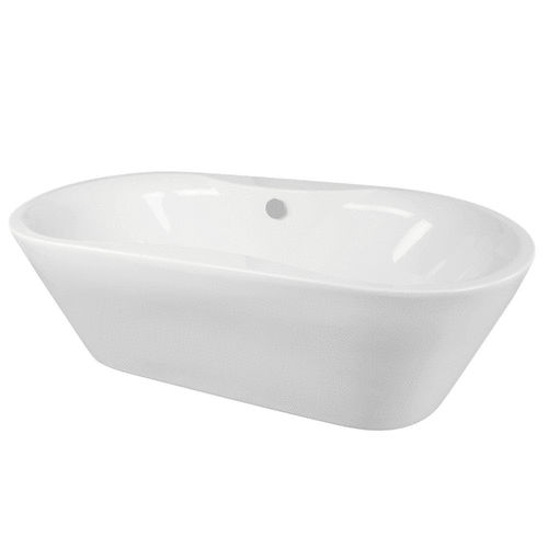 Sem Freistehende Ovalbadewanne 185 x 90cm, inkl. Montagefuß und Ablaufgarnitur