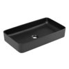 Novad Ship Aufsatzwaschtisch schwarz-matt  61 x 34 x 11 cm