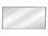 Novad LED-Rahmenspiegel schwarz-matt 123 x 68 x 3cm