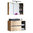 Novad Devon Set Waschplatz 100cm und Spiegelschrank