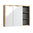 Novad Devon Spiegelschrank 100x75x18cm