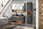 Comad Borneo Spiegelschrank 100 x 75 x 25cm, Schwarz-Grau