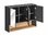 Comad Borneo Spiegelschrank 100 x 75 x 25cm, Schwarz-Grau