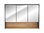 Comad Borneo Spiegelschrank 100 x 75 x 25cm, Schwarz-Grau
