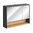 Comad Borneo Spiegelschrank 100 x 75 x 25cm, Schwarz-Grau