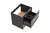 Novad Viken Waschtisch mit Unterschrank 80 x 57 x 46cm, Schwarz-Grau