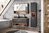 Novad Viken Waschtischunterschrank 120 x 57 x 46cm, Grau-Schwarz