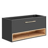Novad Viken Waschtischunterschrank 120 x 57 x 46cm, Grau-Schwarz