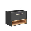 Novad Viken Waschtischunterschrank 80 x 57 x 46cm, Schwarz-Grau