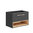 Novad Viken Waschtischunterschrank 80 x 57 x 46cm, Schwarz-Grau